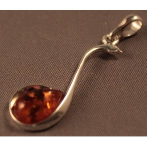 Enkel slvfatning med ravdrbe