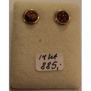 Guldrestik med grnligt rav